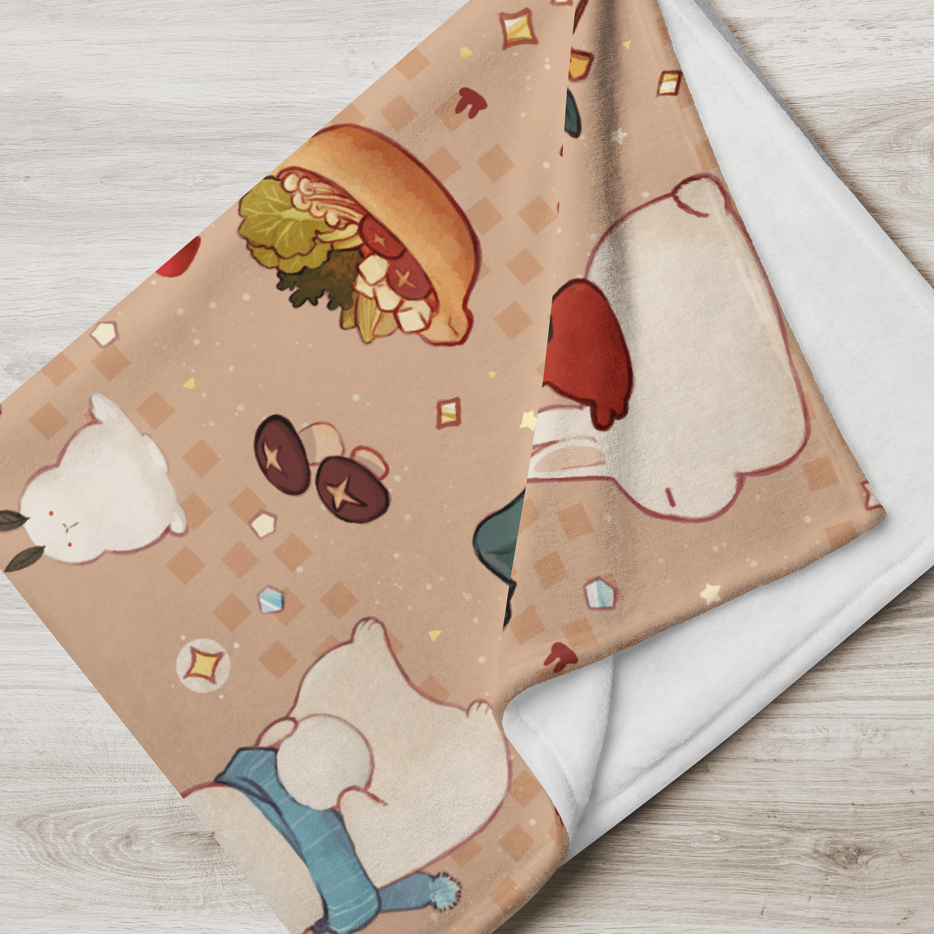 Winter Bunny Boss Throw Blanket product image (2)