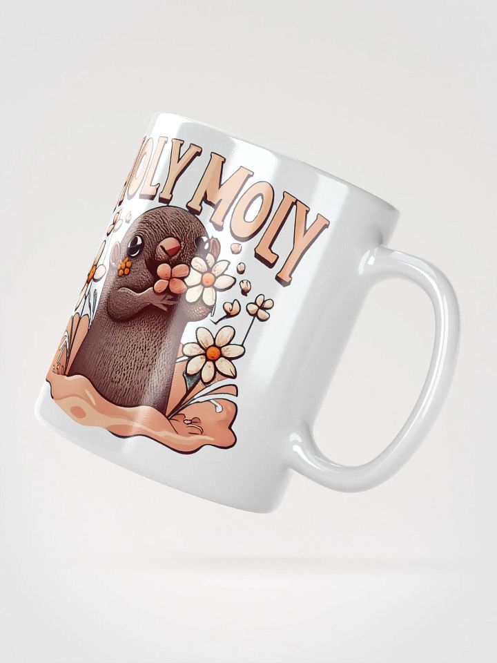Holy Moly Cute Mole Ceramic Mug Design product image (5)