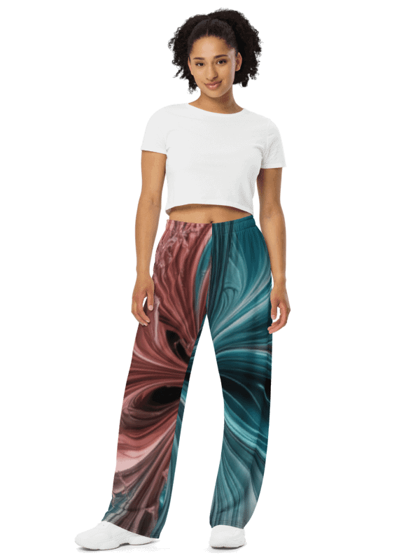 Liquid Color PT, Unisex Wide Leg Pants product image (1)