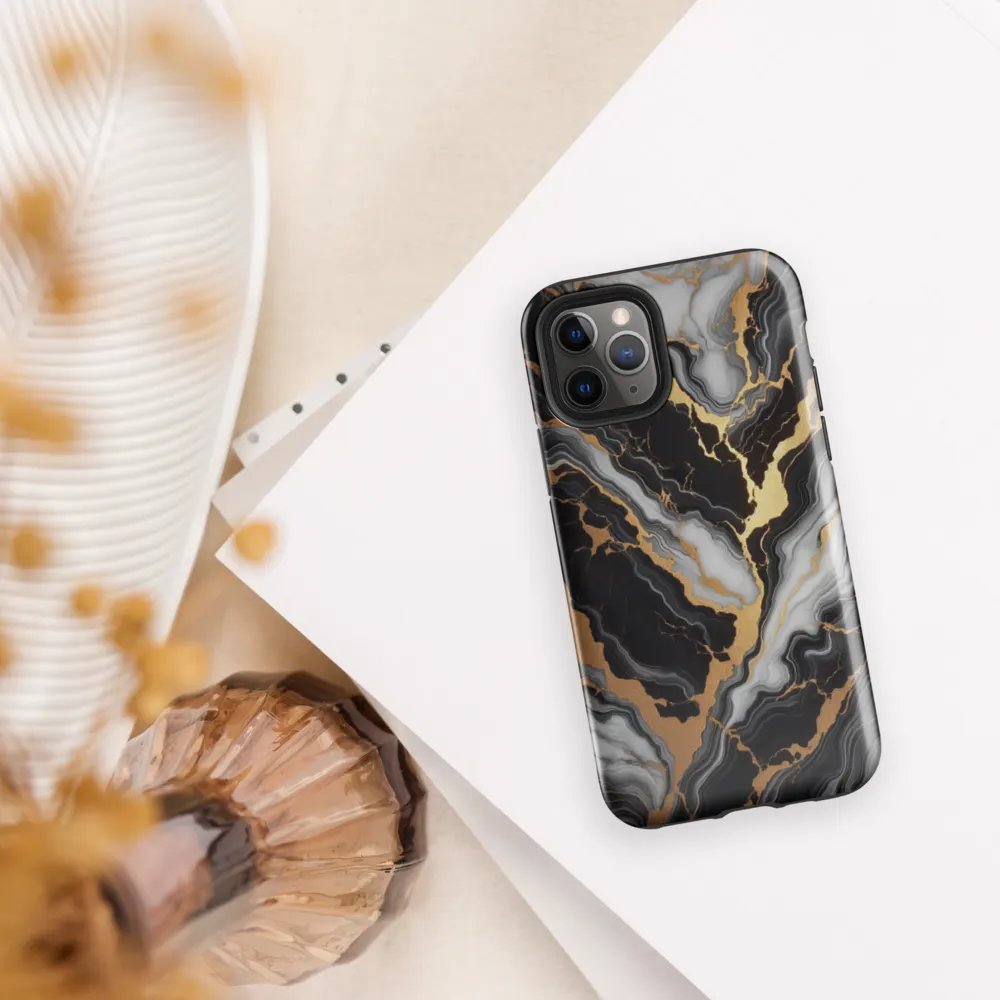 Golden Marble Wave iPhone® Tough Case product image (30)