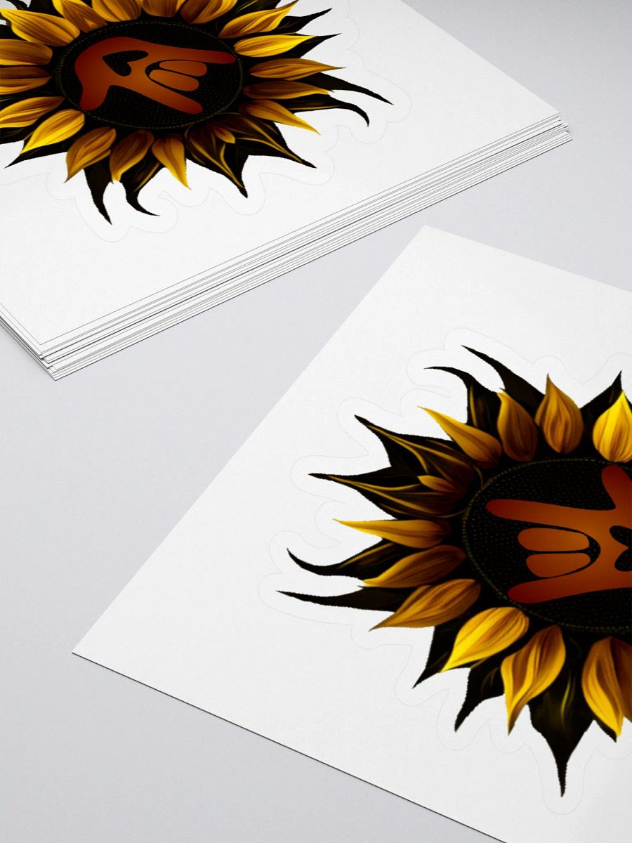 ASL Love Sunflower Stickers product image (4)