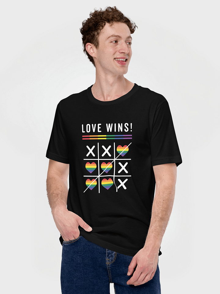 Tic Tac Toe Love Wins LGBTQ Gay Pride T-Shirt product image (1)