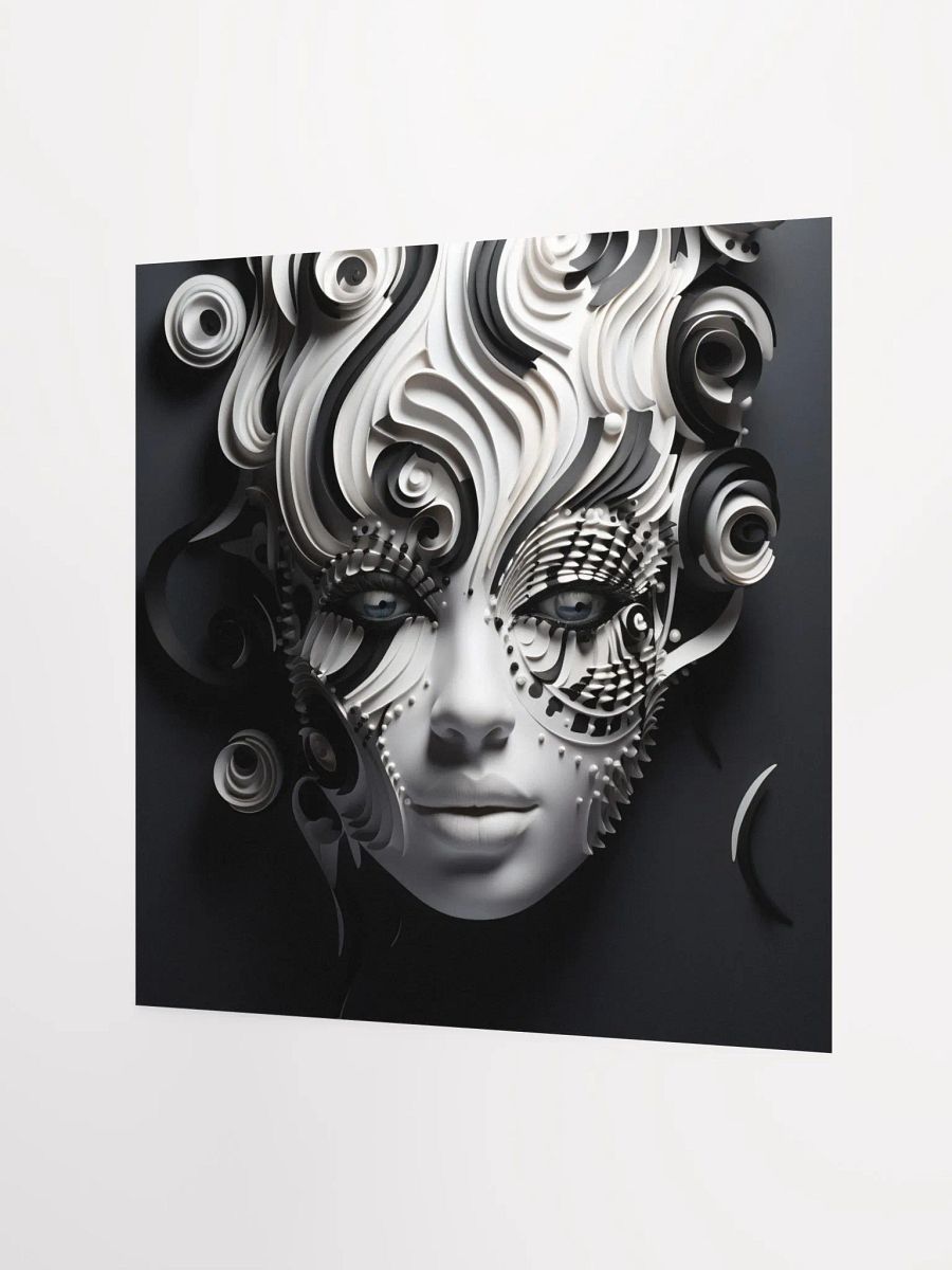 Female Black & White Mask Poster product image (4)
