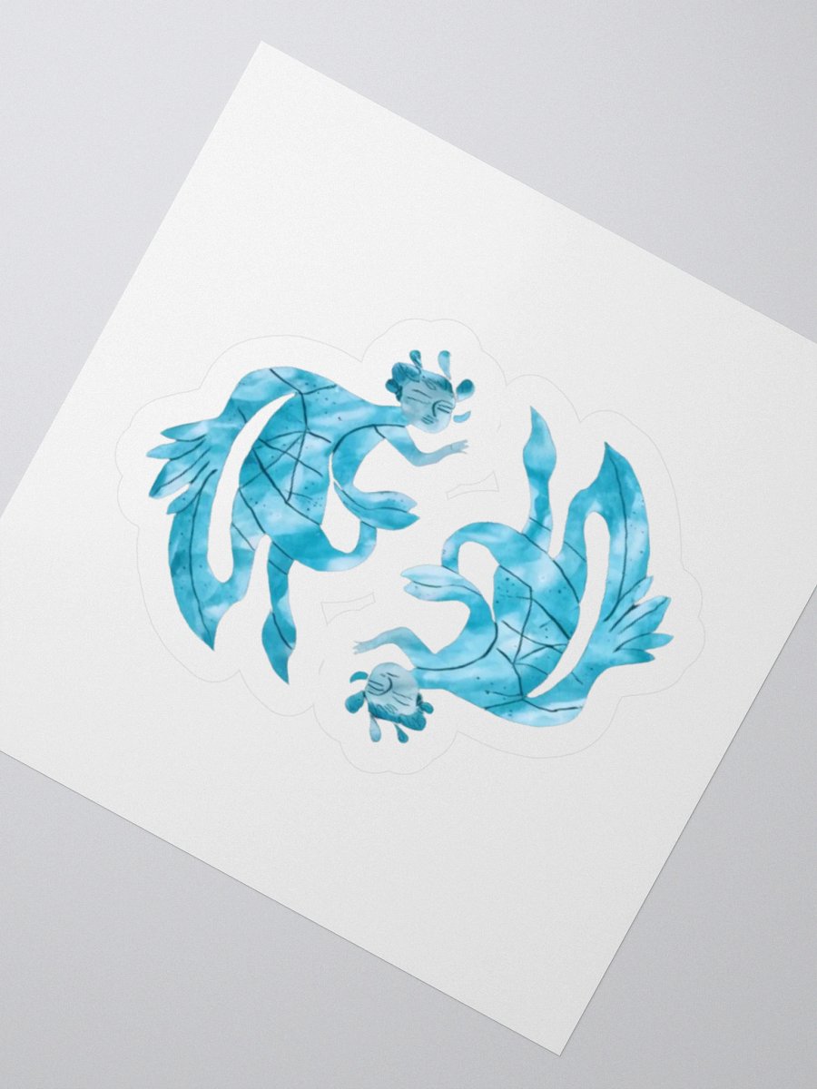 Stunning Pisces Dragon Vinyl Sticker - Ideal for Laptops and Notebooks! product image (4)