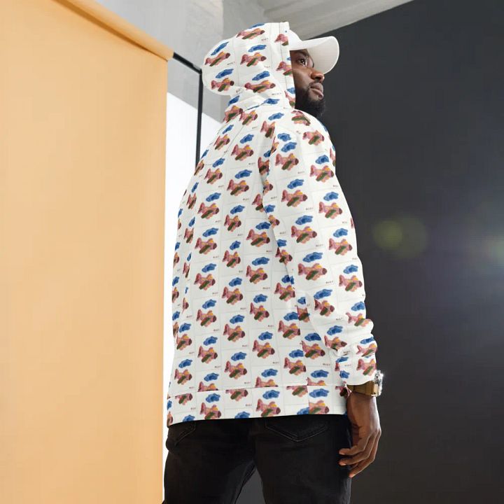 Kid Airplane (All-Over Print Recycled Unisex Hoodie) product image (2)