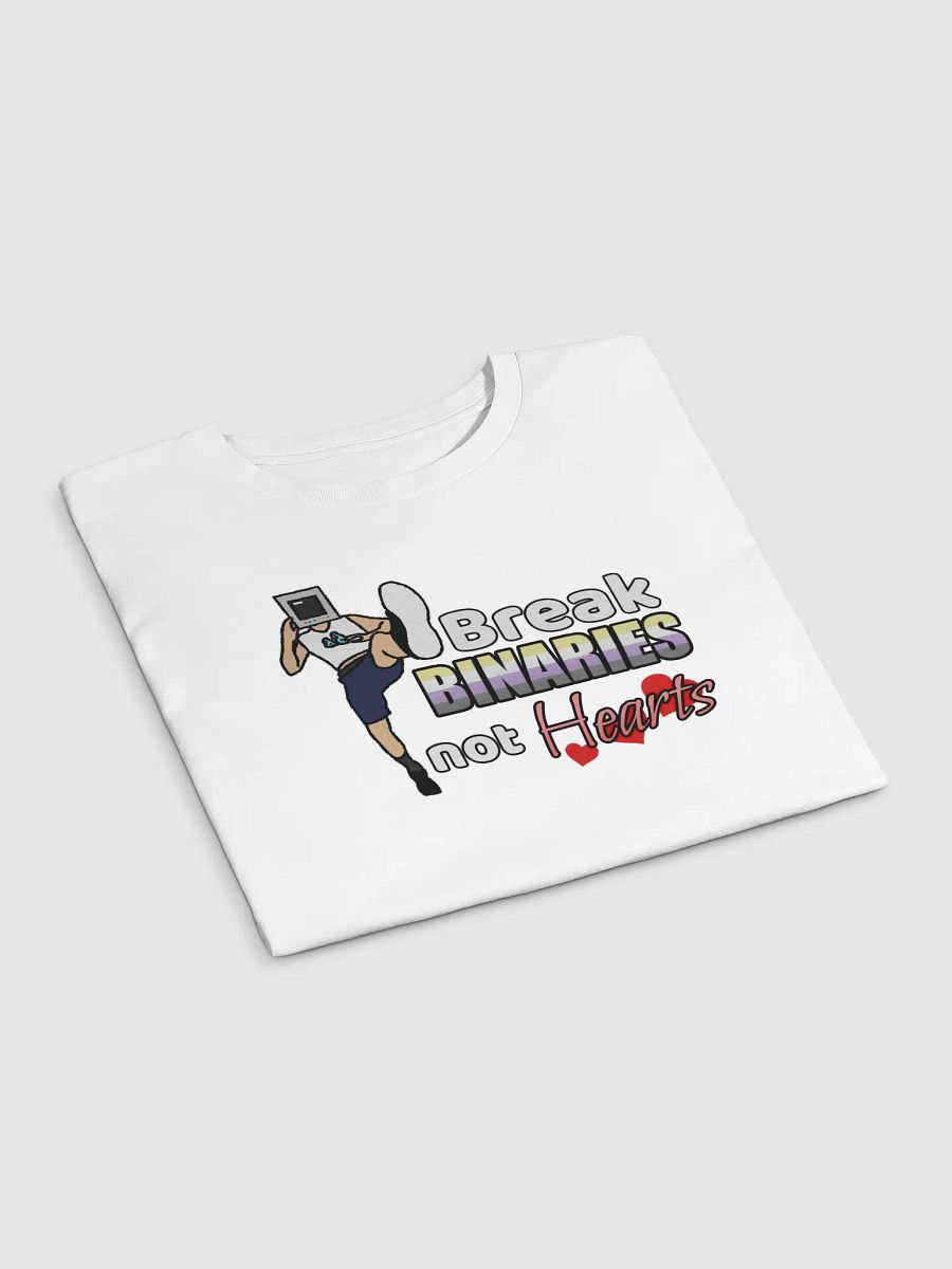 Break Binaries Not Hearts Crop Top (Non-Binary) product image (3)