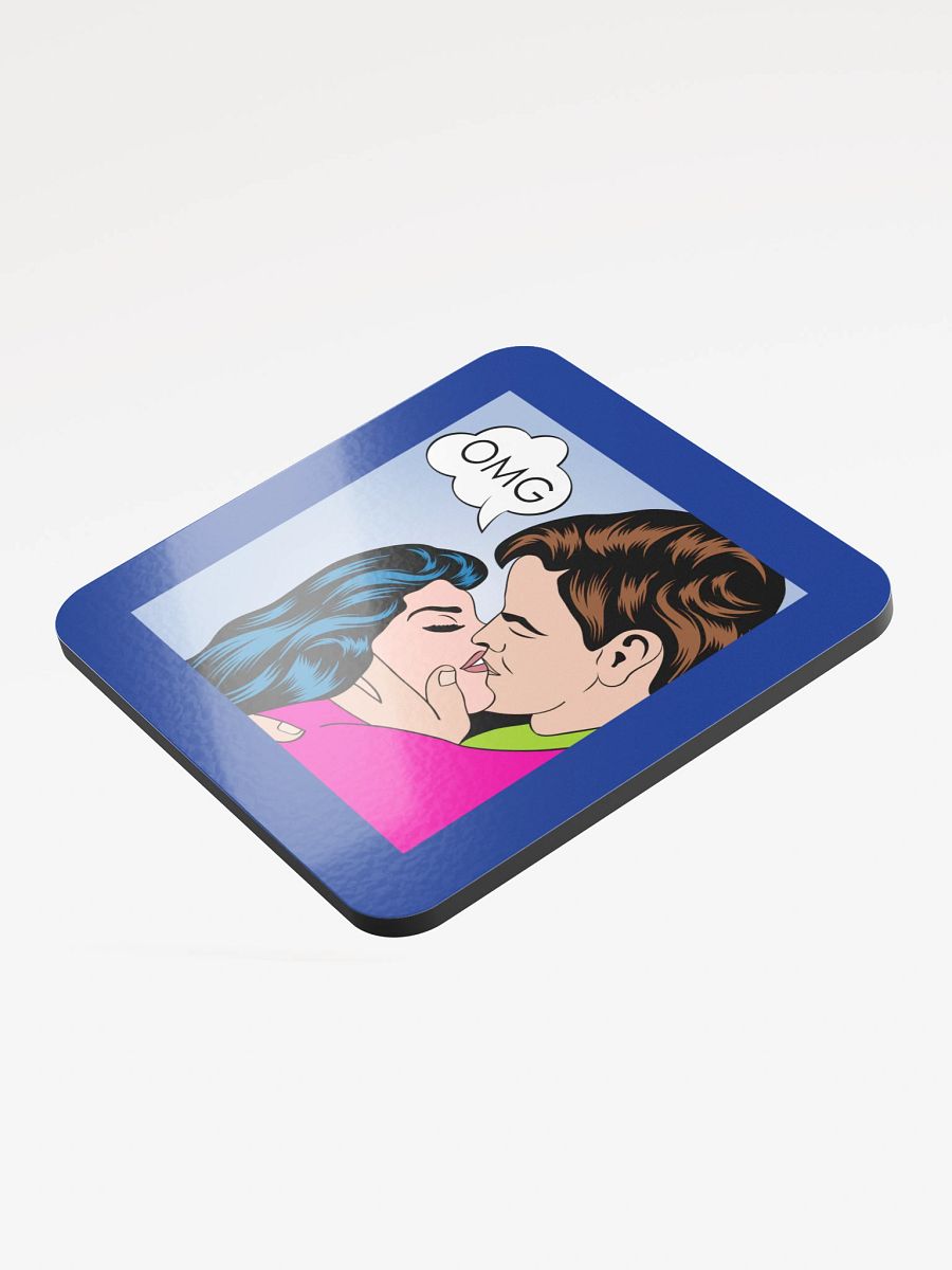 OMG Comic Book Blue Cork Coaster product image (3)