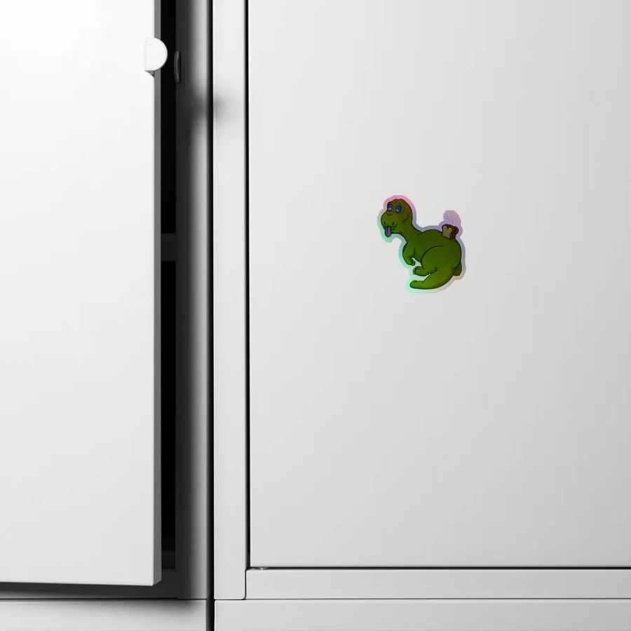 404 Toaster Dino Sticker (Holo) product image (4)