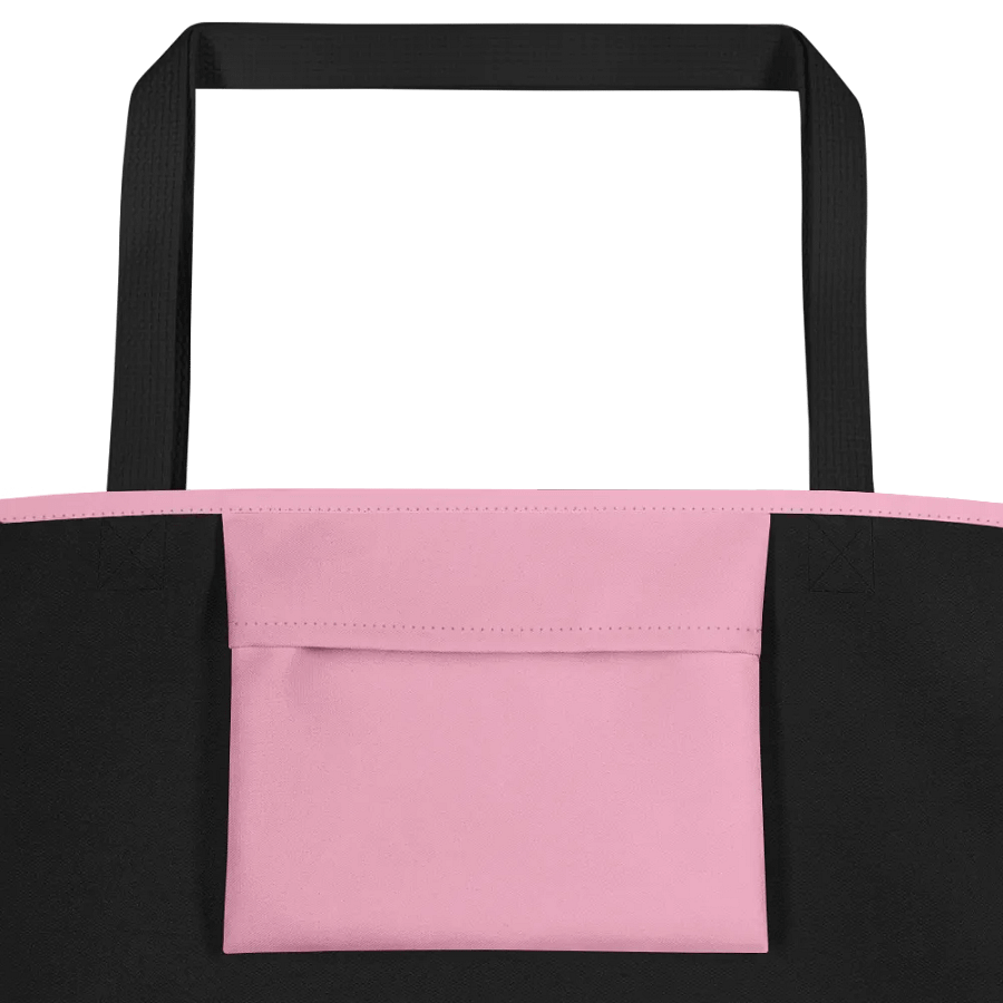 Shoe Bag Tote | Light Pink with White Logo and Quote product image (3)
