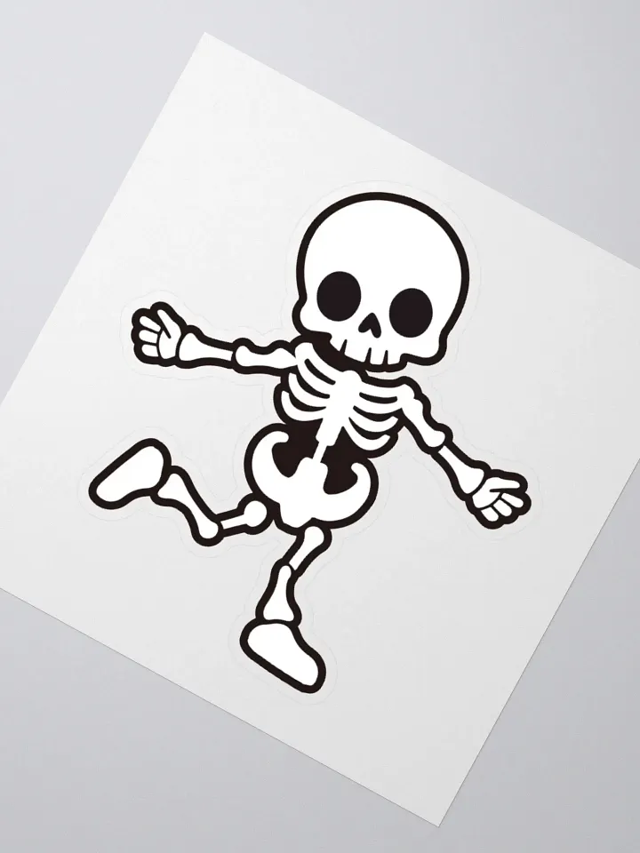 Dancing Skeleton Kiss Cut Stickers product image (2)