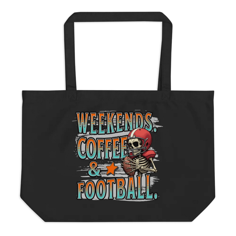 Weekends Coffee And Football Skeleton Tote product image (1)