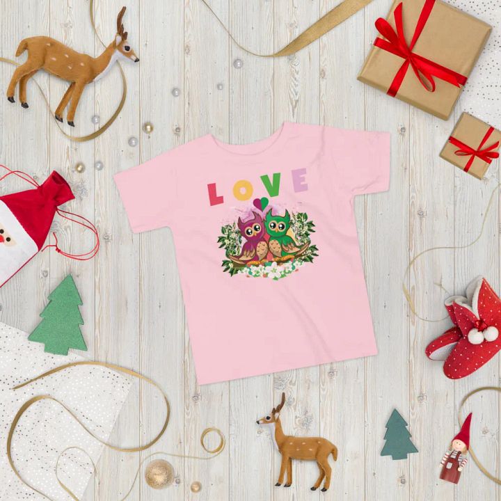 Love Colorful Funny Cute Bella +Canvas Toddler T-Shirt – Best Gift for Kids product image (2)