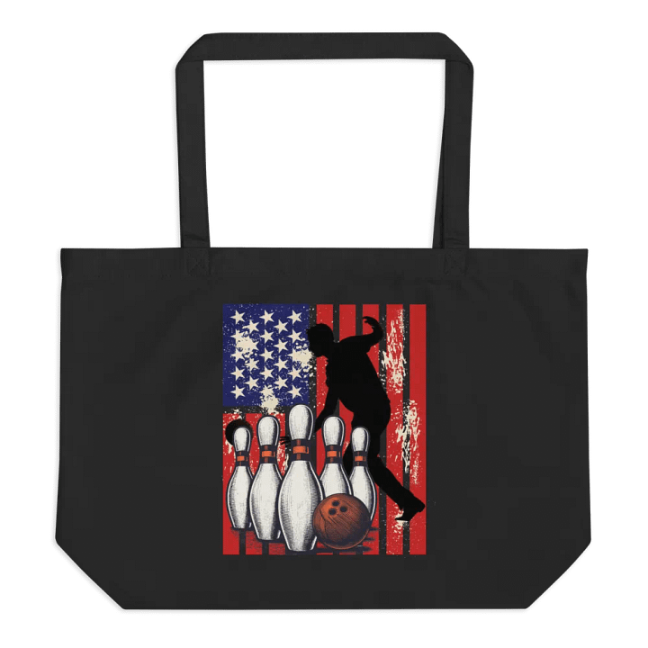 Flag American Bowling Stars & Strikes Tote product image (1)
