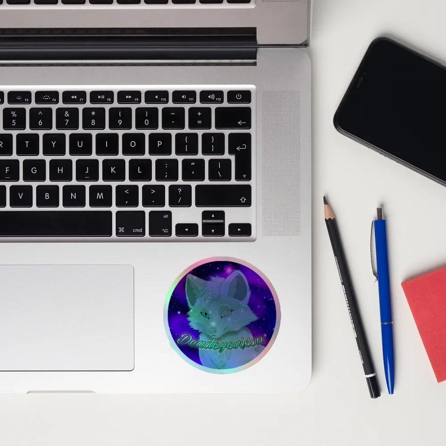 Holographic simple Deadeyevixon logo product image (10)