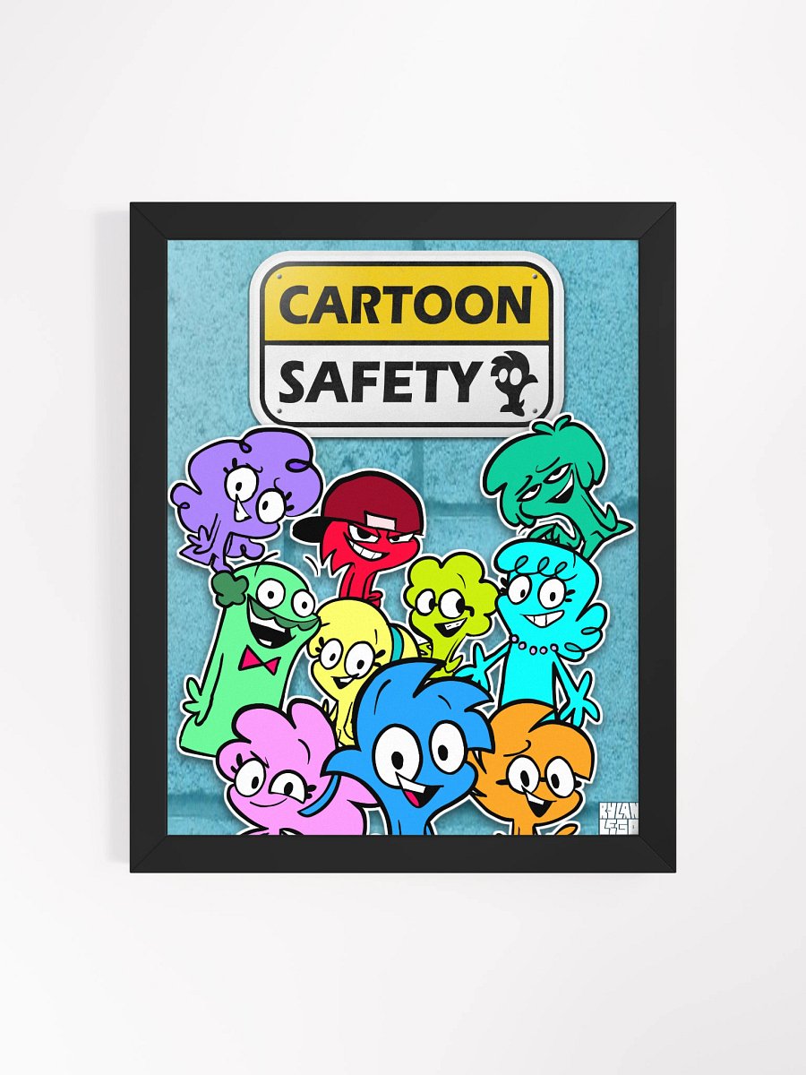 Cartoon Safety Framed Poster product image (1)