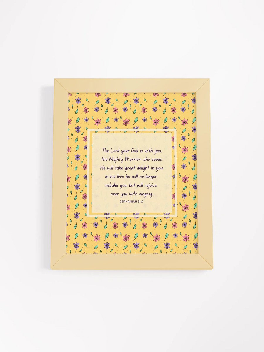 Bible Verse Print - Zephaniah 3:17 product image (1)