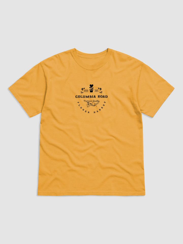 Columbia Road Market Heavyweight Cotton T-Shirt (Mustard) product image (1)