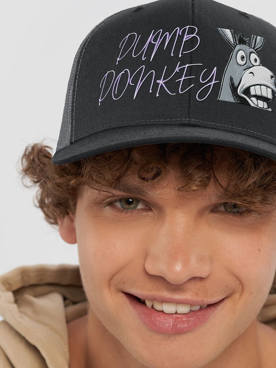 Dumb Donkey Embroidered Mesh Snapback product image (8)