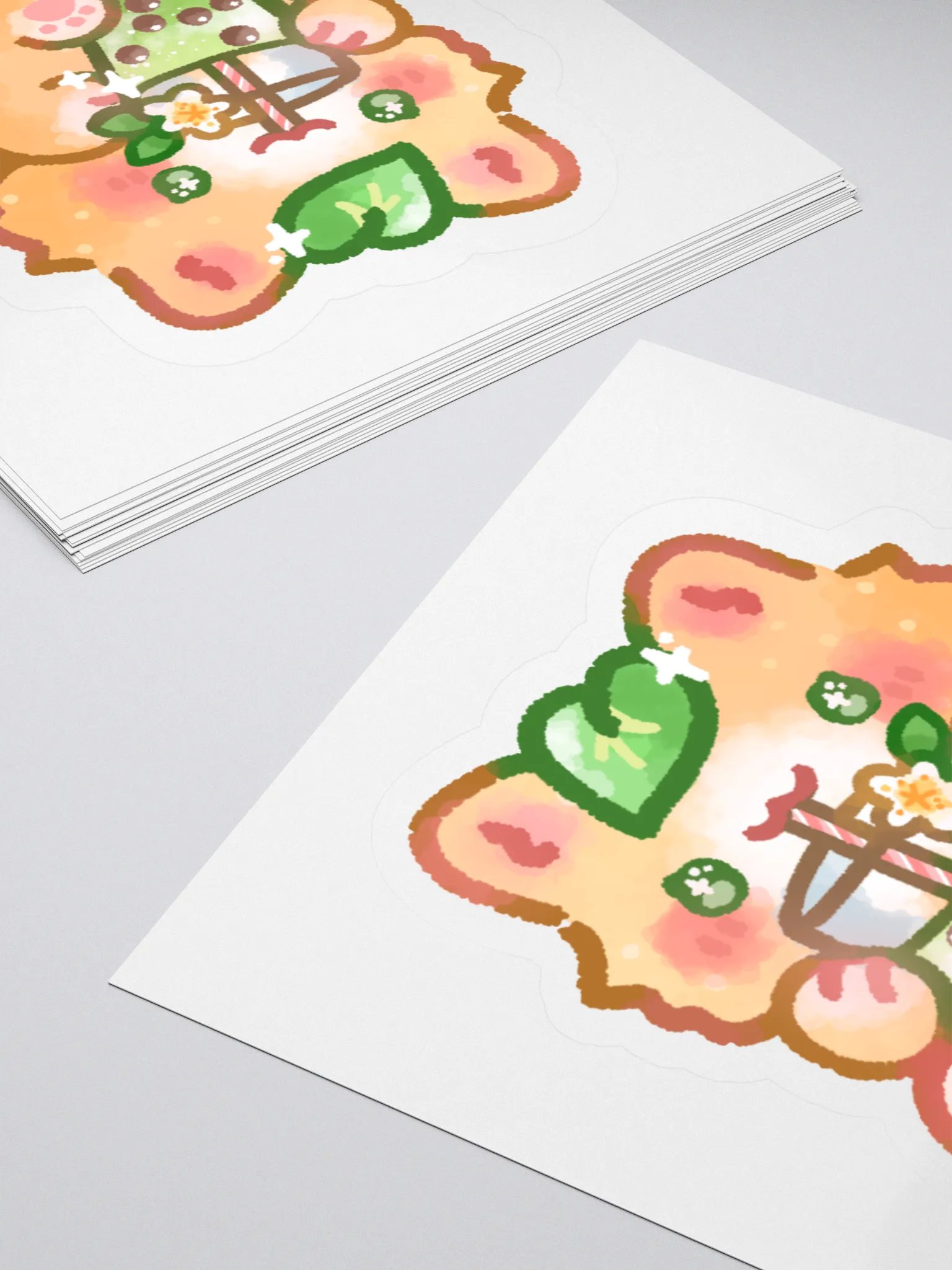 Stay Hydrated Ghostcat Sticker product image (11)