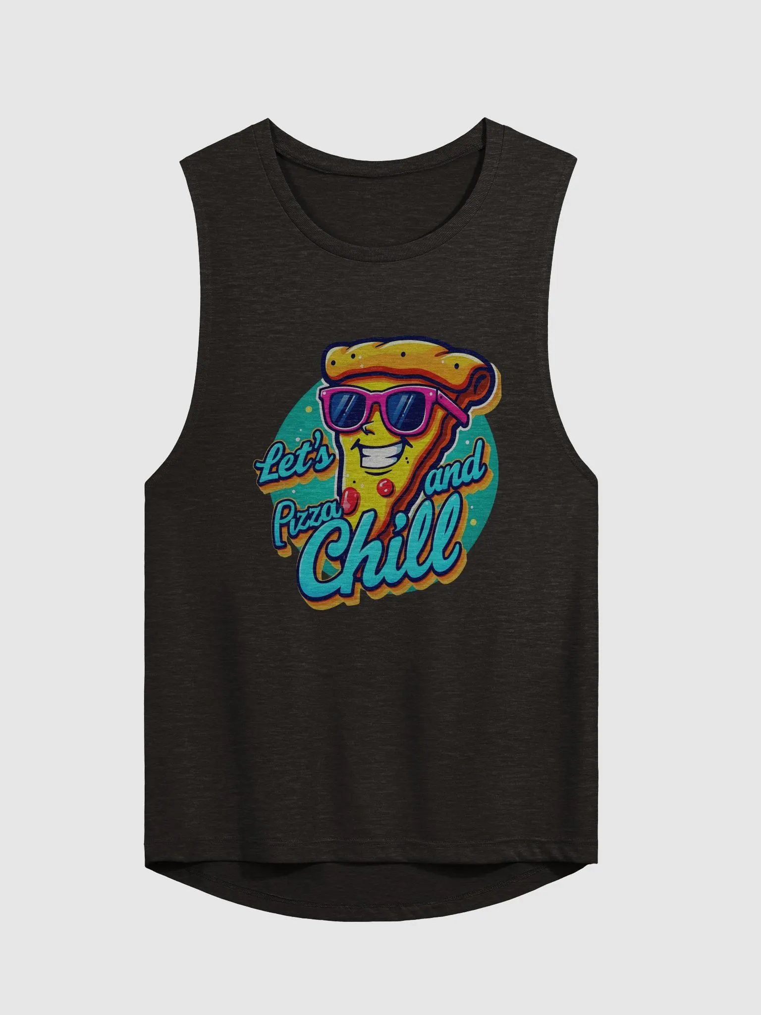Pizza and Chill Women's Flowy Muscle Tank Bella+Canvas (Women's) product image (1)