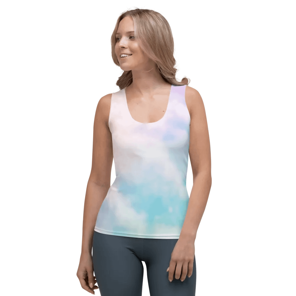 Blur cloud rainbow Design Tank Top - V5 product image (1)