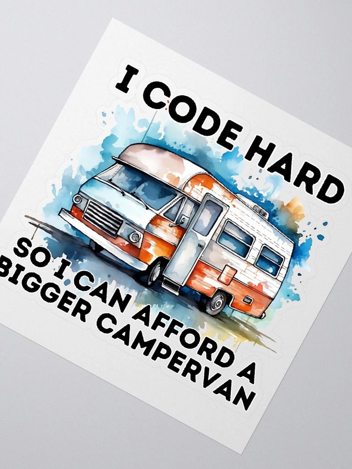 Campervan Coding Sticker product image (1)