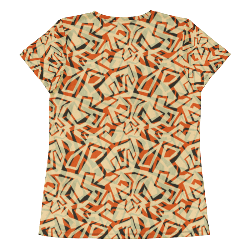 Orange Grunge | Women's Athletic T-Shirt product image (7)