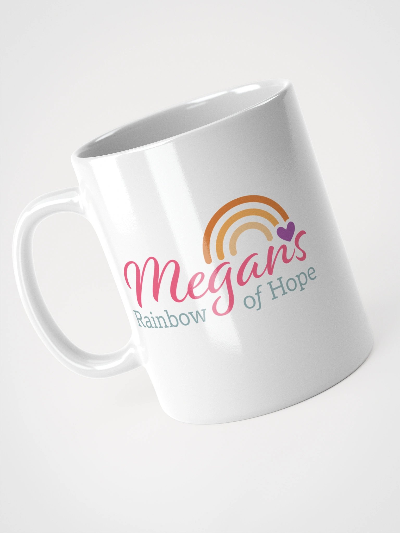 Megan's Rainbow of Hope White Mug product image (4)