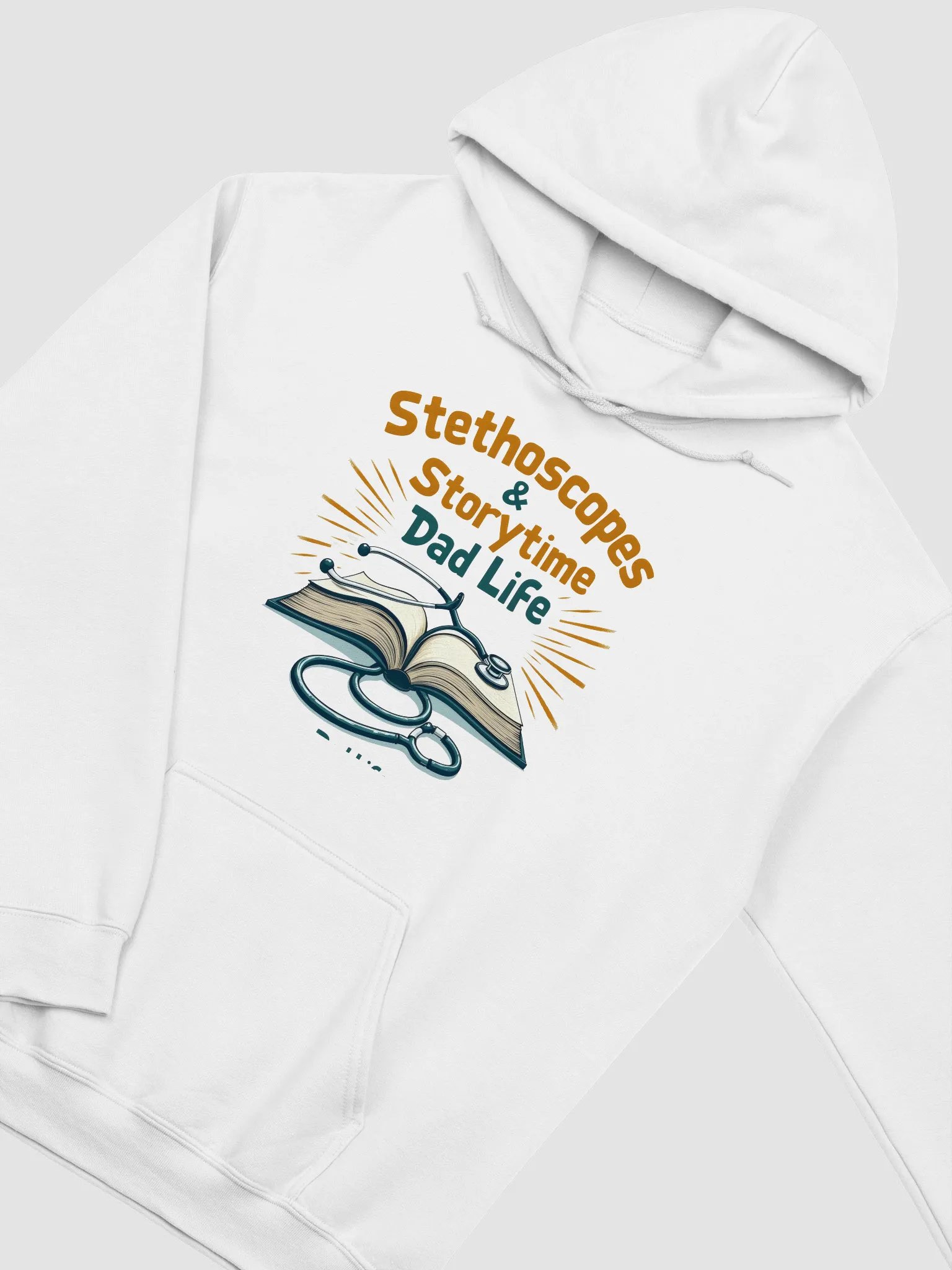 Stethoscopes & Storytime, Dad Life Hoodie product image (17)