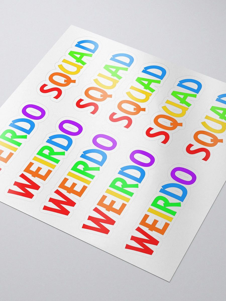 Weirdo Squad Rainbow - Kiss Cut Stickers product image (3)