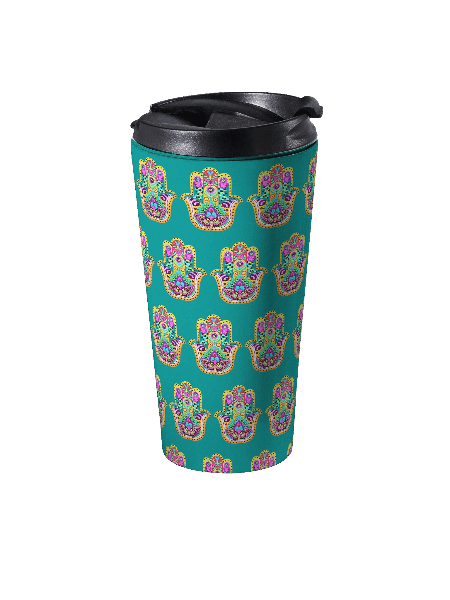 Radiant Hamas Bloom - Stainless Steel Travel Mug product image (3)