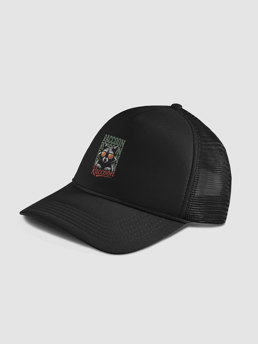Striped Raccoon Sunglasses Trucker Hat product image (4)