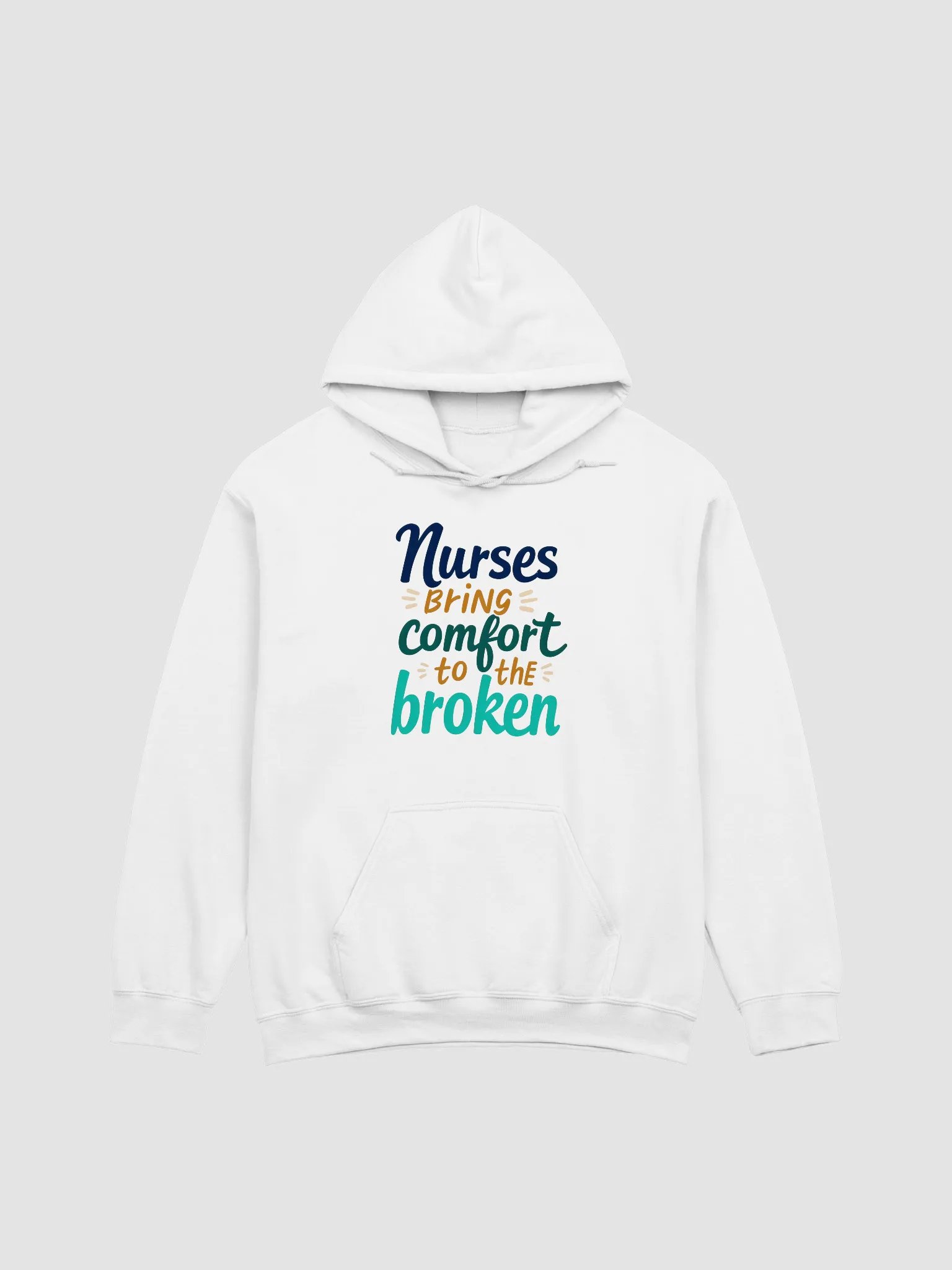 Comforting Nurses Typography Hoodie product image (2)