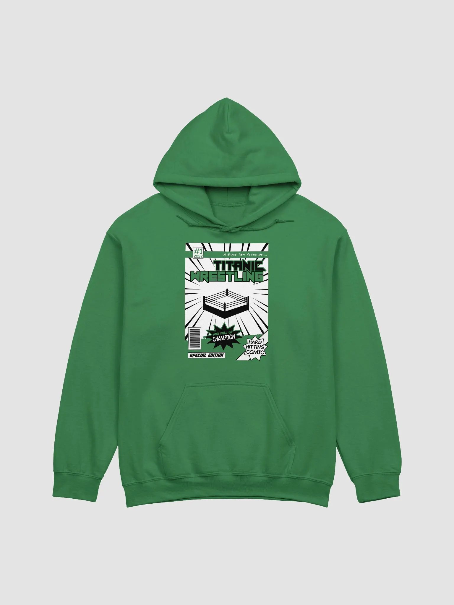 Comic Book Hoodie - GREEN product image (1)