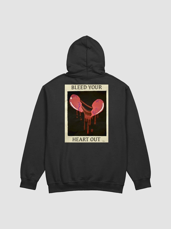 Bleed Your Heart Out Print Hoodie (Traditional) product image (2)