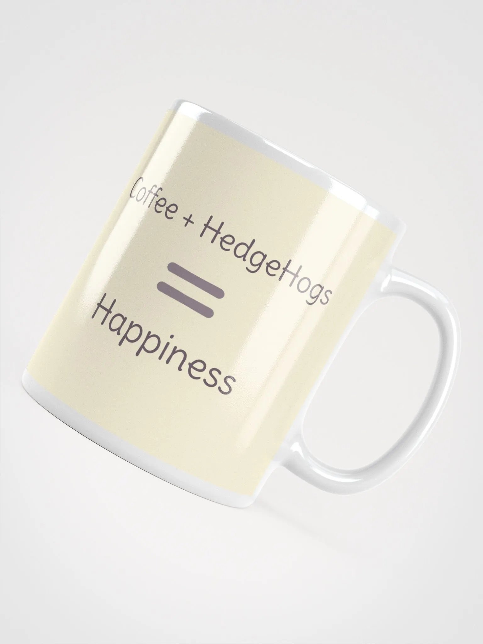 Cute Hedgehog Coffee Mug: Coffee + Hedgehogs = Happiness | Perfect Gift Idea product image (4)