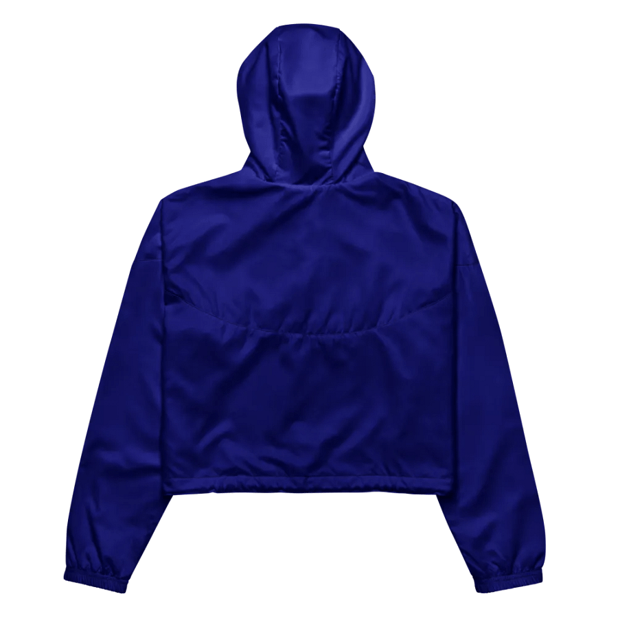 Plain Color Navy Blue Cropped Windbreaker product image (5)