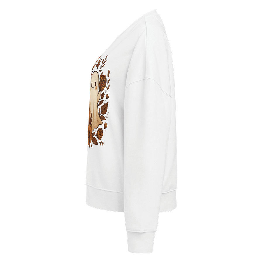 Cozy Autumn Ghost Organic Sweatshirt product image (3)