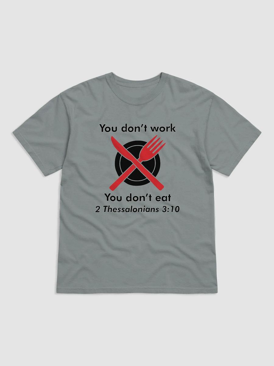 You don't work You don't eat (Red) product image (1)