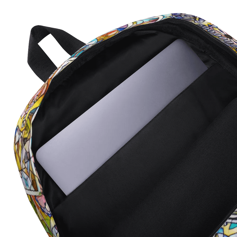 Jugoslovenski inflatorni dinar 1993 (Kolaž/mozaik) All-Over Print Backpack product image (7)