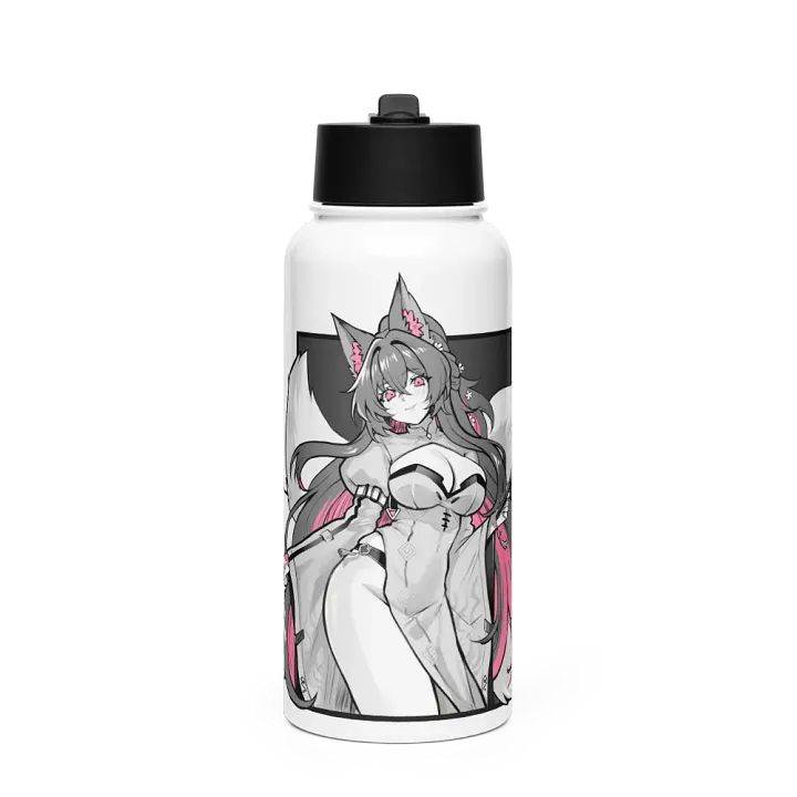 Aizuke Kitsune Stainless Steel Water Bottle product image (1)
