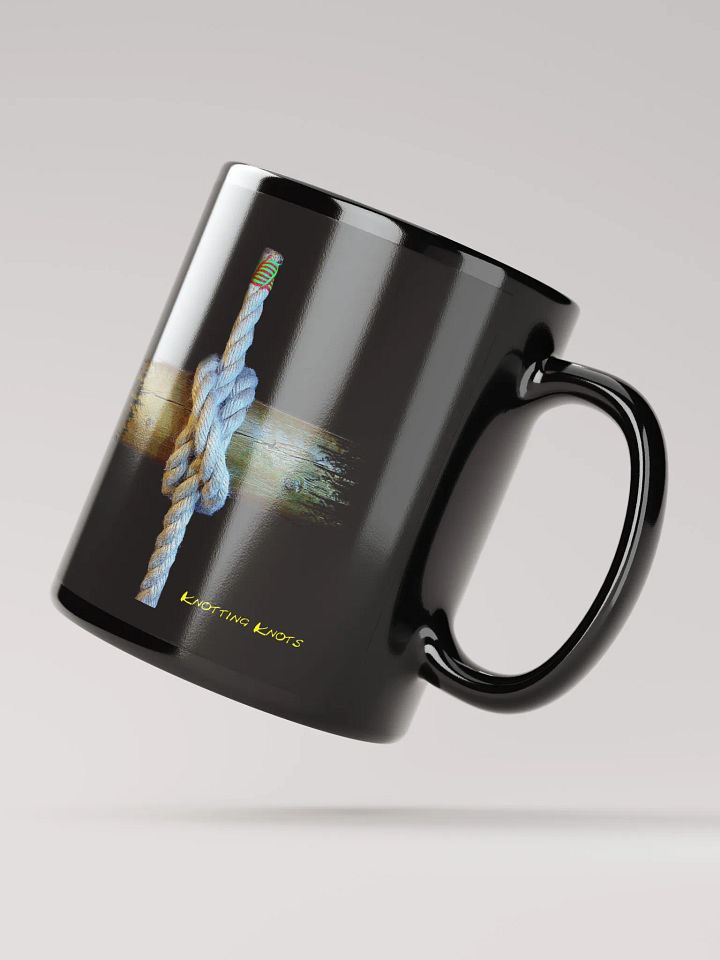 Nautical Clove Hitch Knot Black Mug: product image (2)
