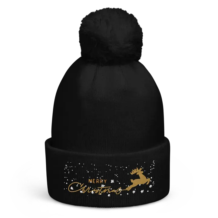 Festive Reindeer Pom-Pom Beanie product image (1)