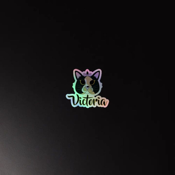 Victoria's Playful Holographic Sticker product image (4)