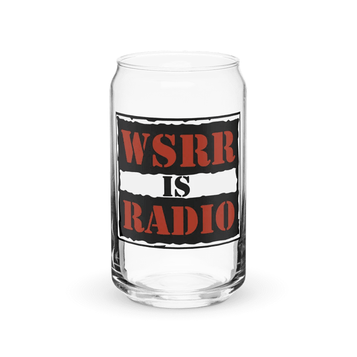 WSRR IS RADIO: Can-Shaped Glass product image (2)