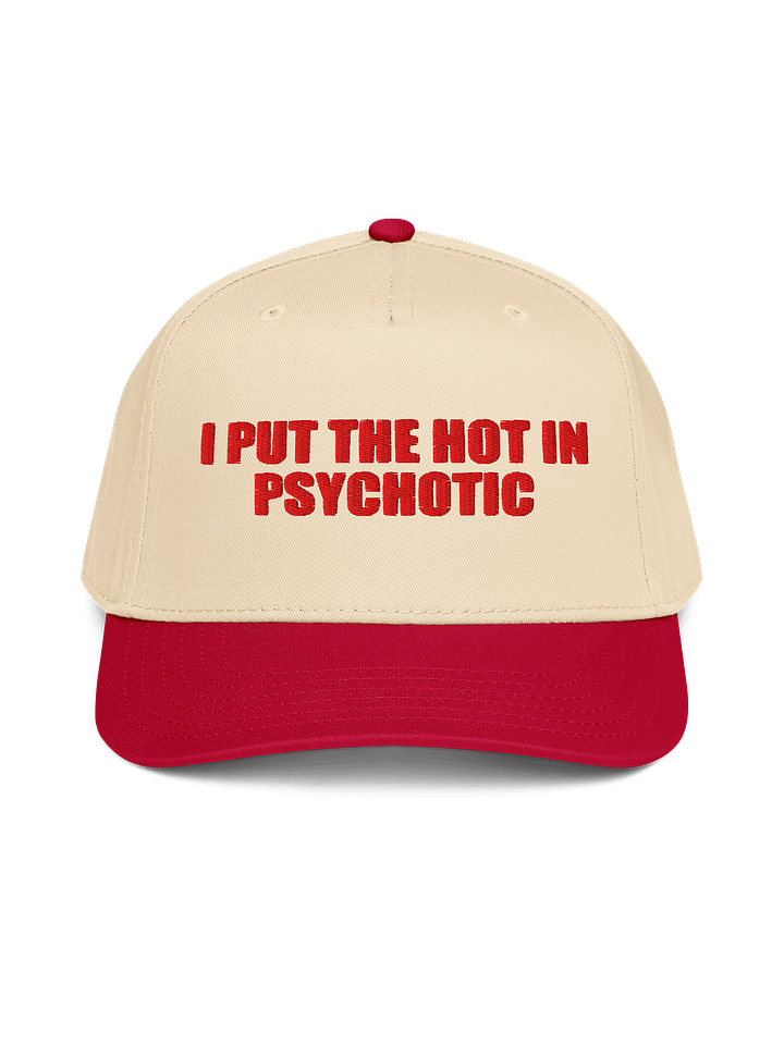 I Put The Hot In Psychotic – Color Block Baseball Cap product image (1)