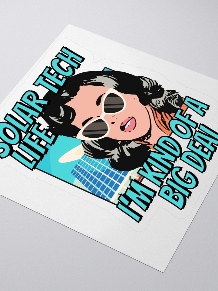 Vintage Solar Tech Sticker product image (1)