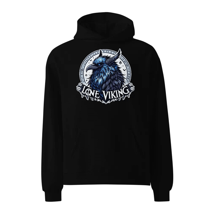 LoneViking Crow 3 Hoodie (Black) product image (1)