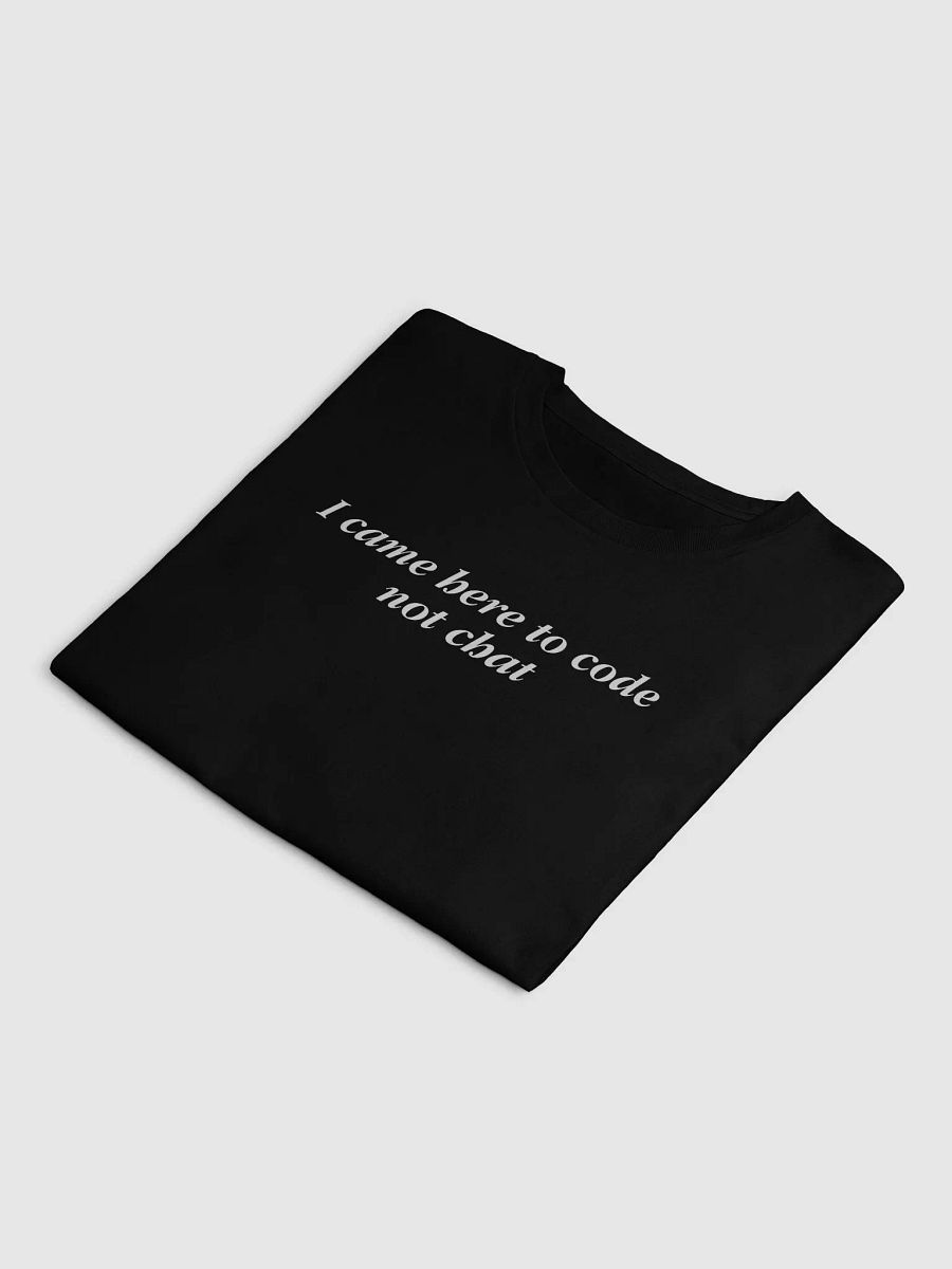 i came here to code not chat crop top - 100% cotton product image (6)
