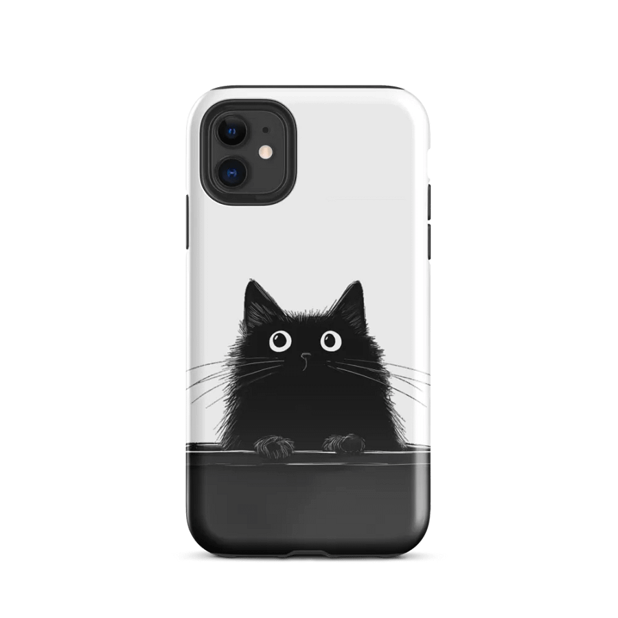 iPhone cover - Black cat in litter box product image (24)